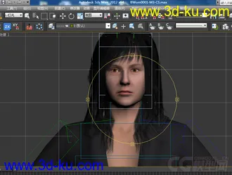 已经绑定好的女人和男人两个模型。可作动画的图片