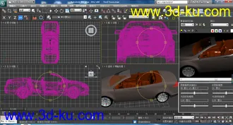 3D打印模型一辆无车顶的豪华车的图片