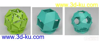 精细的3D打印模型，阿基米德笔筒，学习用品，装饰品，内含STL源文件，可用于3D打印的图片