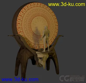 3D打印模型鼓 大鼓  立鼓 牛头鼓 牛鼓的图片