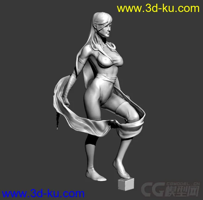精细的3D打印模型，灵蝶-X战警，女人，女战士，装饰品，内含STL源文件，可用于3D打印的图片4