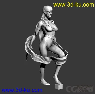 精细的3D打印模型，灵蝶-X战警，女人，女战士，装饰品，内含STL源文件，可用于3D打印的图片