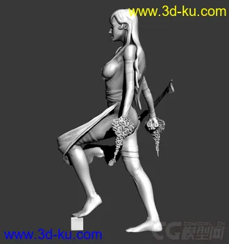 精细的3D打印模型，灵蝶-X战警，女人，女战士，装饰品，内含STL源文件，可用于3D打印的图片