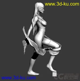 精细的3D打印模型，灵蝶-X战警，女人，女战士，装饰品，内含STL源文件，可用于3D打印的图片