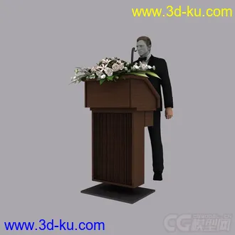 3D打印模型舞台演讲台的图片