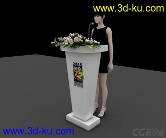 3D打印模型舞台演讲台的图片