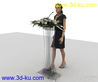 3D打印模型舞台演讲台的图片
