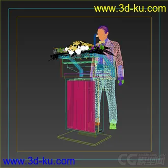 3D打印模型舞台演讲台的图片