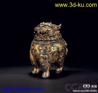 3D打印模型中式古典把玩小物件的图片