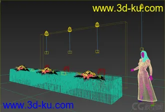 3D打印模型舞台签到区的图片