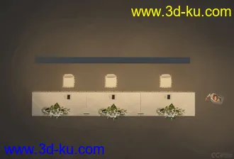 3D打印模型舞台签到区的图片