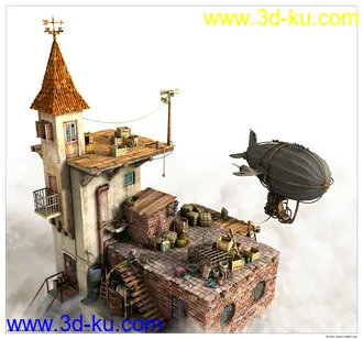 3D打印模型天空之城的图片