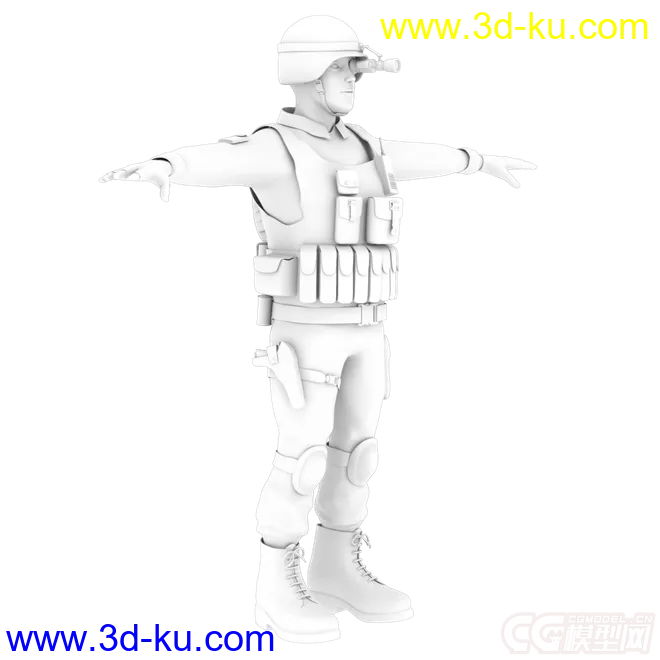 特种兵 士兵 战士 军人模型的图片2