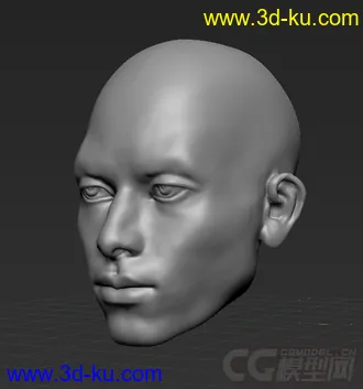 3D打印模型男人头,ZPR文件的图片