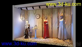 3D打印模型橱窗的图片