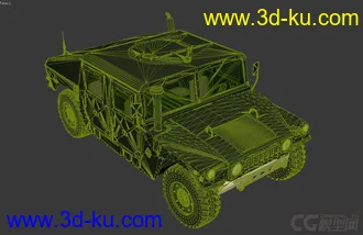 3D打印模型军用车的图片