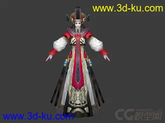 3D打印模型白无常的图片