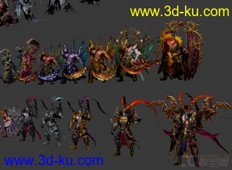 3D打印模型《大战神》超酷造型人物合集！！！站内首发的图片