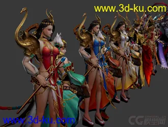 3D打印模型《大战神》超酷造型人物合集！！！站内首发的图片