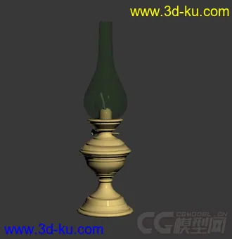 几个 烛台 煤油灯 模型的图片