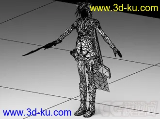 3D打印模型小女孩的图片