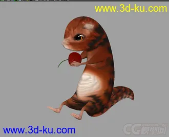 3D打印模型可爱的松鼠的图片