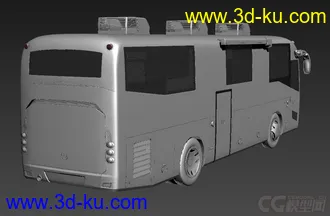 3D打印模型高精度大客车的图片