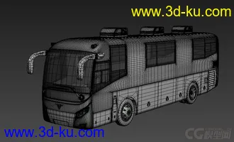 3D打印模型高精度大客车的图片