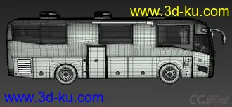 3D打印模型高精度大客车的图片