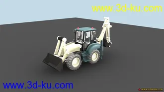 3D打印模型多功能铲车看张晗老师教程后自己的maya第一个作品的图片