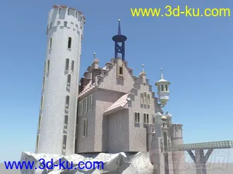 3D打印模型一个西方建筑~的图片