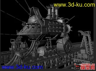 3D打印模型自己最近做的一个大船，新手望高人指点！的图片