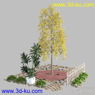 3D打印模型园林小品的图片