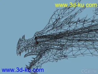 3D打印模型《上古卷轴5》终极BOSS——巨龙Alduin的雕塑的图片
