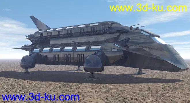 cargo transport3科幻飞船模型的图片1