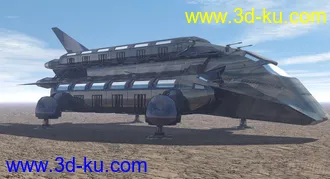 3D打印模型cargo transport3科幻飞船的图片