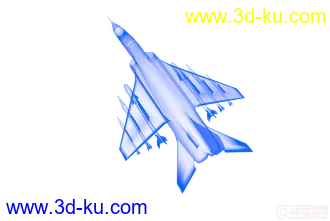 3D打印模型歼10简模，战斗机，飞机的图片