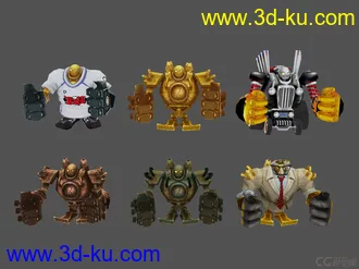 3D打印模型英雄联盟机器人布鲁茨带皮肤的图片