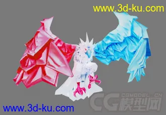 3D打印模型英雄联盟冰晶凤凰冰鸟带皮肤的图片