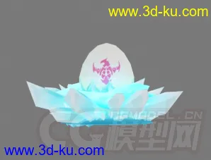 3D打印模型英雄联盟冰晶凤凰冰鸟带皮肤的图片