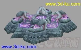 3D打印模型英雄联盟防御塔高地水晶的图片