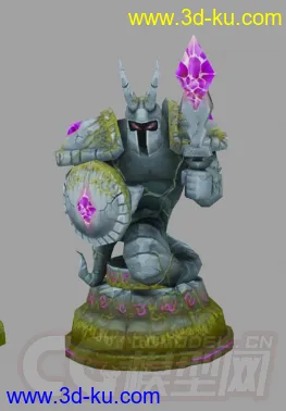 3D打印模型英雄联盟防御塔高地水晶的图片