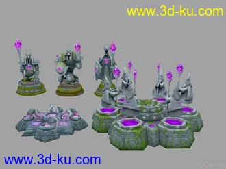 3D打印模型英雄联盟防御塔高地水晶的图片