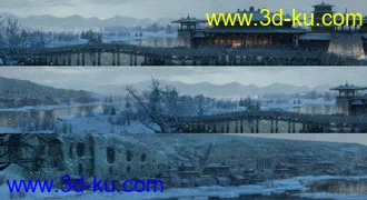 东方古建 云岗石窟模型的图片