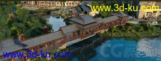 东方古建  名景模型的图片