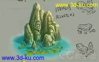 3D打印模型山的图片