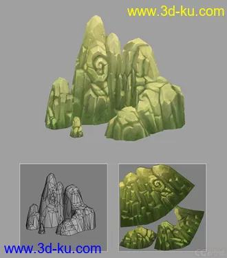3D打印模型山的图片