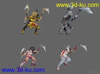 3D打印模型英雄联盟暗影之拳阿卡丽带皮肤的图片