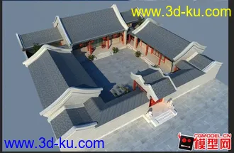 3D打印模型北京四合院的图片