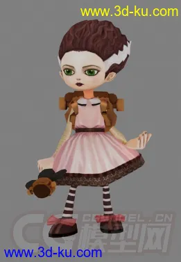 3D打印模型英雄联盟黑暗火女安妮带皮肤的图片